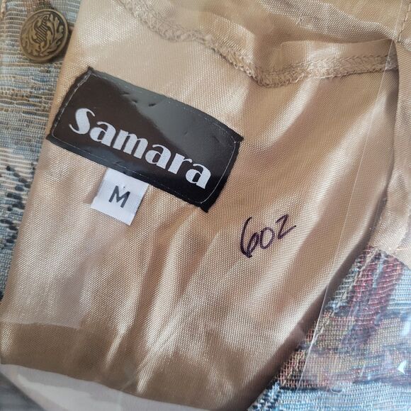 Samara Tapestry Vest Women's Size Medium M Wildlife Print Fox Rabbit Vintage 90s - Picture 9 of 9